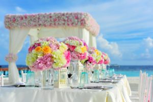 עיצוב שולחן בחתונה
